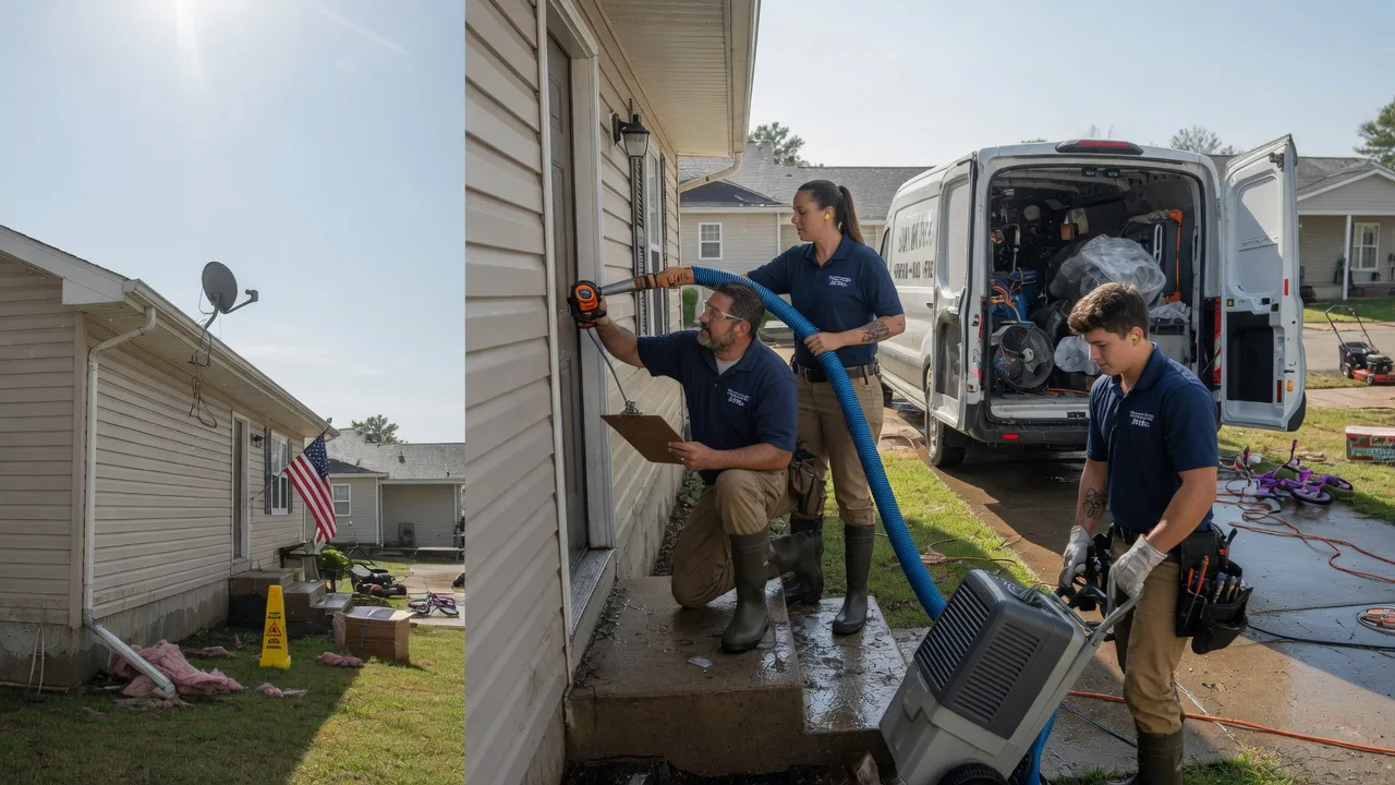 Ceiling Water Damage Restoration in Brusly, LA near me